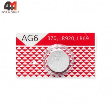 Батарейка Smartbuy AG6 Alkaline 370/R921/LR69, 1.5V