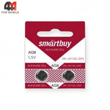 Батарейка Smartbuy AG8 Alkaline 391/LR1120/LR55, 1.5V