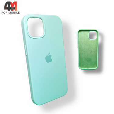 Чехол Iphone 13 Pro Max Silicone Case, 68 цвет зеленый чай