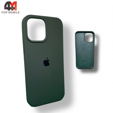 Чехол Iphone 13 Silicone Case, 64 темно-елового цвета