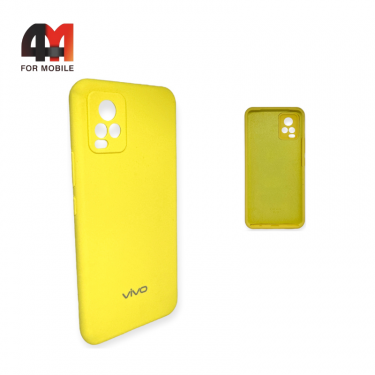 Чехол Vivo V20 Silicone Case, желтого цвета