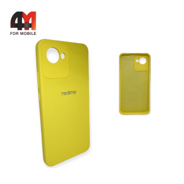 Чехол Realme C30 Silicone Case, желтого цвета