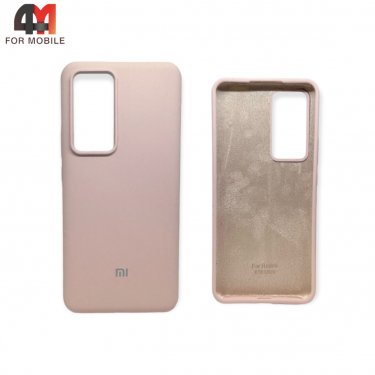 Чехол Xiaomi Mi 12T/Mi 12T Pro силиконовый, Silicone Case, пудрового цвета
