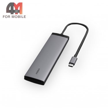 Xiaomi USB разветвитель HUB MWCMA01, hdmi/usb/usb-c/micro, серый