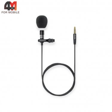 Петличный микрофон Awei MK1, 3.5mm, черный