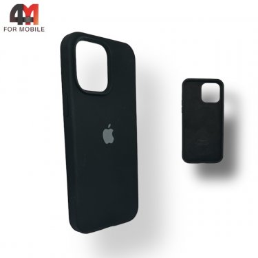 Чехол Iphone 14 Pro Silicone Case, 18 черного цвета