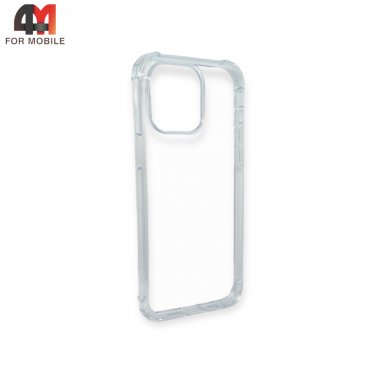 Чехол Iphone 13 Pro Max пластиковый с усиленными углами, прозрачный, ipaky