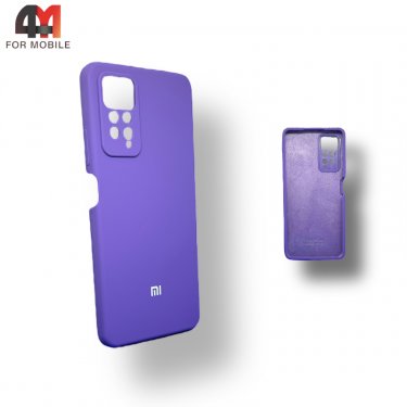 Чехол Xiaomi Redmi Note 11 Pro 4G/5G/Redmi Note 12 Pro 4G силиконовый, Silicone Case, фиолетового цвета