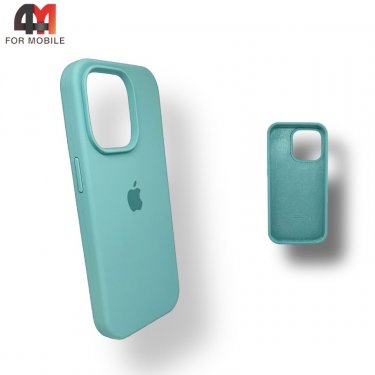 Чехол Iphone 14 Pro Silicone Case, 21 лазурного цвета