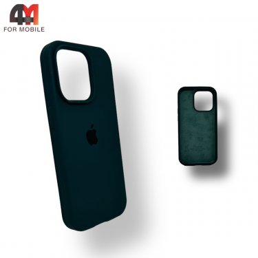 Чехол Iphone 14 Pro Max Silicone Case, 49 темно-бирюзового цвета