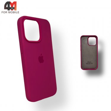 Чехол Iphone 14 Pro Silicone Case, 54 цвета фуксии