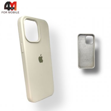 Чехол Iphone 14 Plus Silicone Case, 10 бежевого цвета