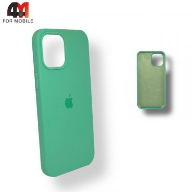 Чехол Iphone 12 Mini Silicone Case, 50 цвет аквамарин