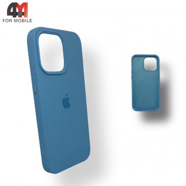 Чехол Iphone 12 Pro Max Silicone Case, 53 небесного цвета