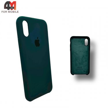 Чехол Iphone Xs Max Silicone Case, 49 темно-бирюзового цвета