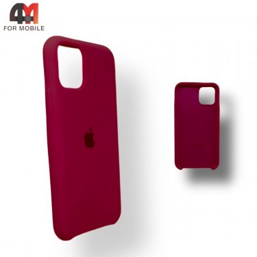 Чехол Iphone 11 Pro Silicone Case, 52 бордового цвета