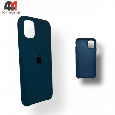 Чехол Iphone 11 Pro Silicone Case, 35 cеро-синего цвета