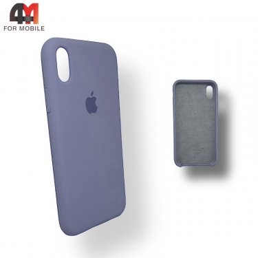 Чехол Iphone X/Xs Silicone Case, 46 дымчатый серого цвета