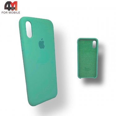 Чехол Iphone Xs Max Silicone Case, 50 цвет аквамарин