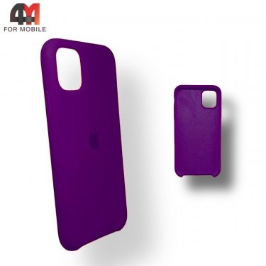 Чехол Iphone 11 Pro Max Silicone Case, 45 баклажанового цвета