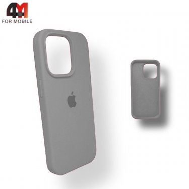 Чехол Iphone 13 Pro Max Silicone Case, 26 светло-серого цвета
