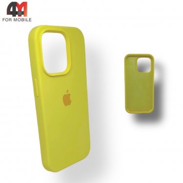 Чехол Iphone 13 Pro Max Silicone Case, 37 лимонного цвета