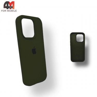 Чехол Iphone 12 Pro Max Silicone Case, 34 цвет хаки