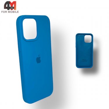 Чехол Iphone 12/12 Pro Silicone Case, 16 голубого цвета
