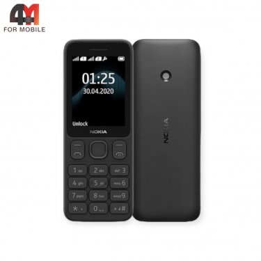 Телефон Nokia 125, TA-1253 черного цвета