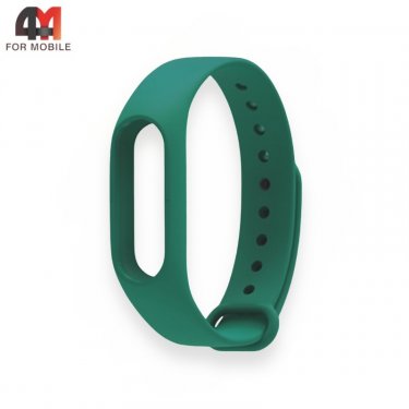 Сменный браслет Xiaomi Mi Band 2 силиконовый, зеленого цвета