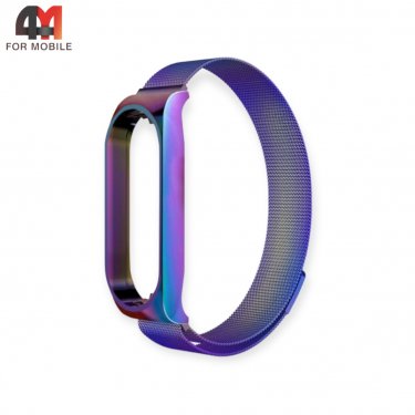 Сменный браслет Xiaomi Mi Band 3/4 миланская петля, цвет хамелеон