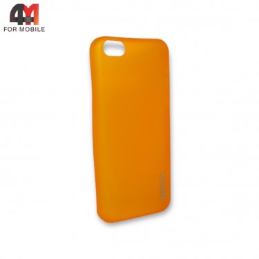 Чехол Iphone 5C пластиковый, ультратонкий, оранжевого цвета, Hoco