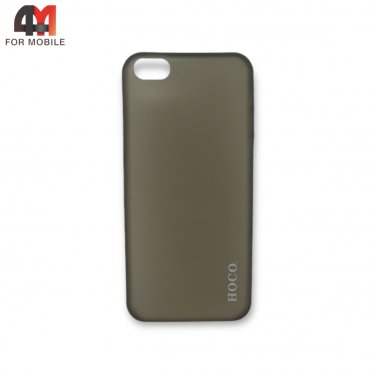 Чехол Iphone 5C пластиковый, ультратонкий, серого цвета, Hoco