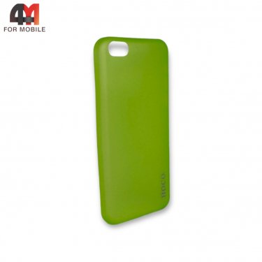 Чехол Iphone 5C пластиковый, ультратонкий, салатового цвета, Hoco