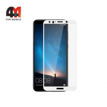Стекло Huawei Mate 10 Lite/Honor 9I/Nova 2I гибкое, глянец, белый