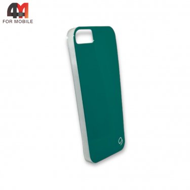 Чехол Iphone 5/5S/SE пластиковый, глянцевый, зеленого цвета