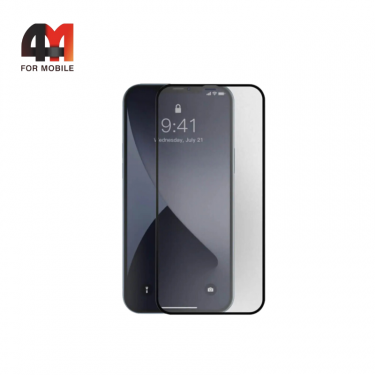 Стекло Iphone 12 Pro Max, ПП, глянец, черный