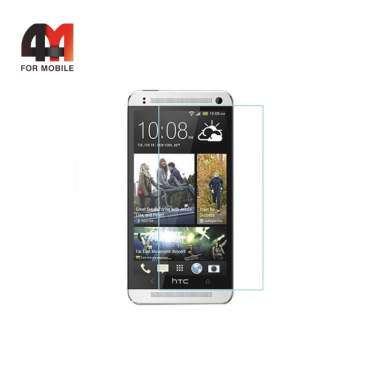Стекло HTC M8 Mini/One Mini 2 простое, глянец, прозрачный