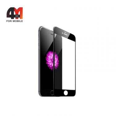 Стекло Iphone 6 Plus/6S Plus/7 Plus/8 Plus, 5D, усиленная рамка, черный