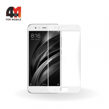 Стекло Xiaomi Mi A1/Mi 5X, 3D, глянец, белый