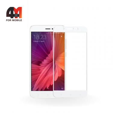 Стекло Xiaomi Mi 5S, 3D, глянец, белый