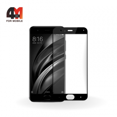 Стекло Xiaomi Mi 6, 3D, глянец, черный