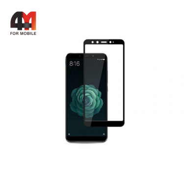 Стекло Xiaomi Mi A2/Mi 6X 3D, глянец, черный