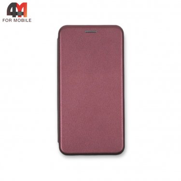 Чехол книга Iphone 6 Plus/6S Plus бордового цвета