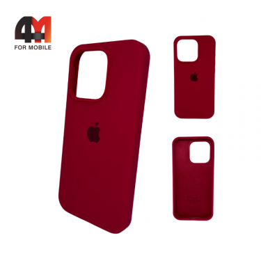 Чехол Iphone 15 Silicone Case, 36 рубинового цвета