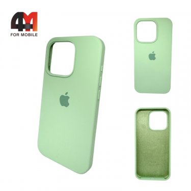 Чехол Iphone 15 Pro Max Silicone Case, 68 цвет зеленый чай