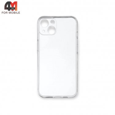 Чехол Iphone 15 Plus силиконовый, плотный, прозрачный, J-Case