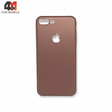 Чехол Iphone 7 Plus/8 Plus пластиковый, матовый, розового цвета