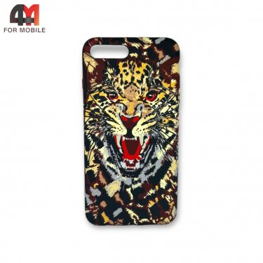 Чехол Iphone 7 Plus/8 Plus силиконовый с рисунком, леопард
