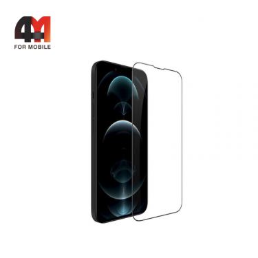 Стекло Iphone 15 Pro Max ПП, глянец, черный